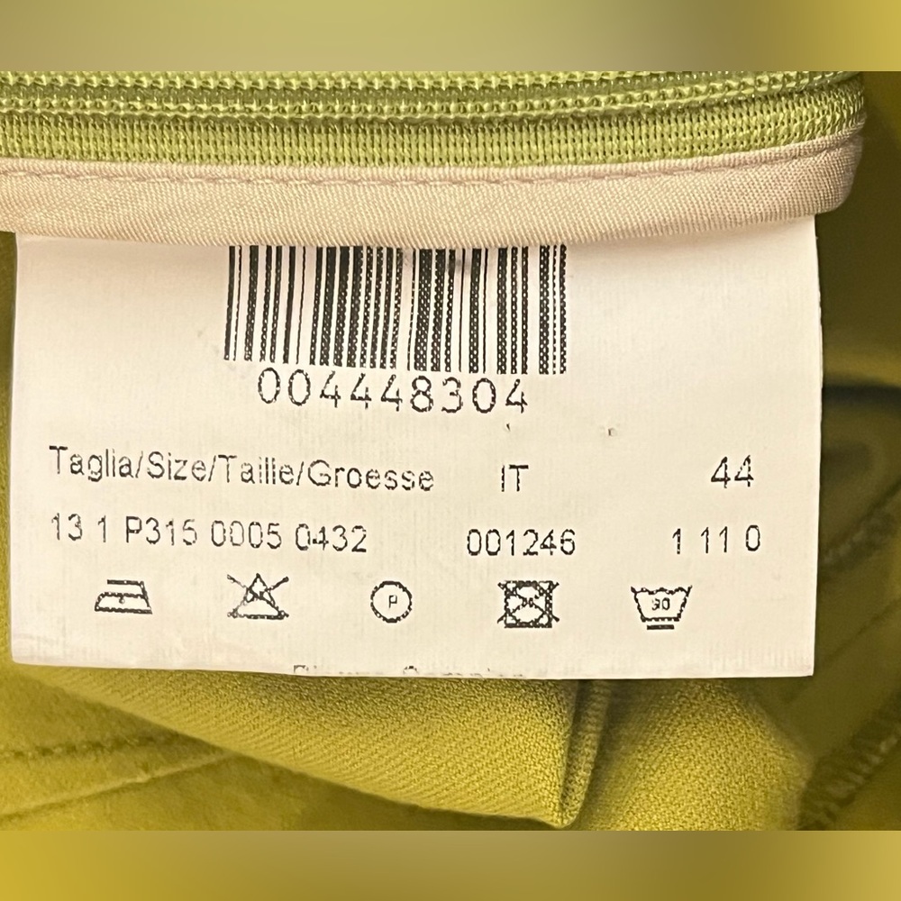 Piazza Sempione Audrey cotton Blend Cropped green Pants Size US8 - Picture 4 of 7